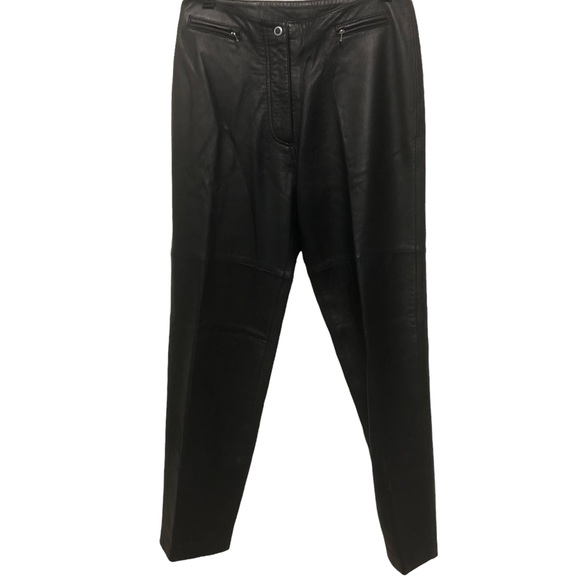 jamie sadock Pants - Leather Pants Lined Jamie Sadock Dress or Causal Equestrian Black Medium